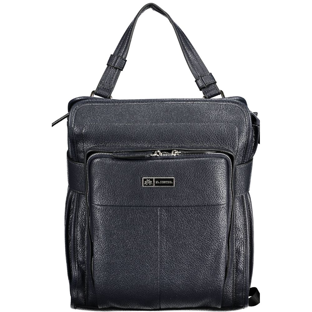 La Martina Blue Polyurethane Women Backpack - ClickThatClicks 