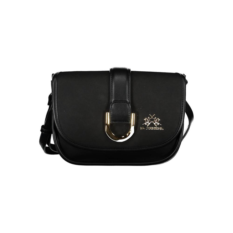 La Martina Black Polyethylene Handbag