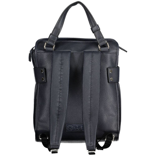 La Martina Blue Polyurethane Women Backpack - ClickThatClicks 