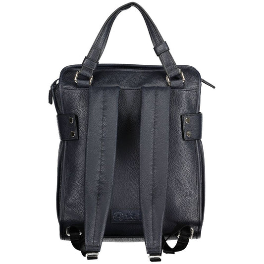 La Martina Blue Polyurethane Women Backpack - ClickThatClicks 