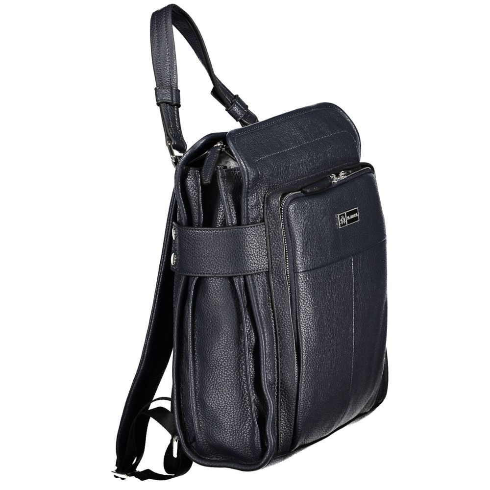 La Martina Blue Polyurethane Women Backpack - ClickThatClicks 