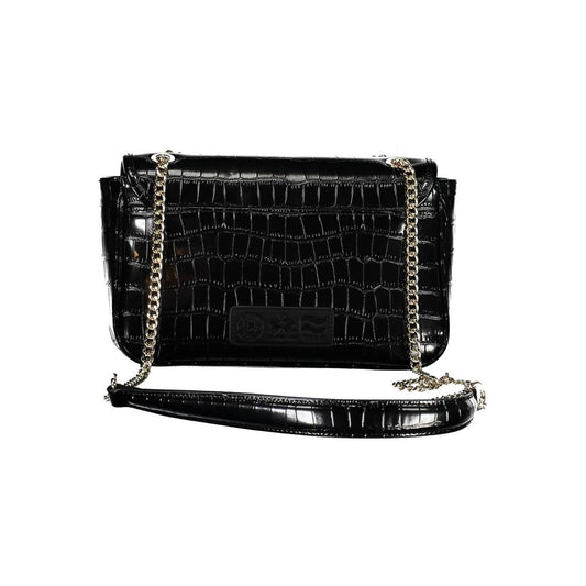 La Martina Nero Poliuretano Women Shoulder Bag - ClickThatClicks 