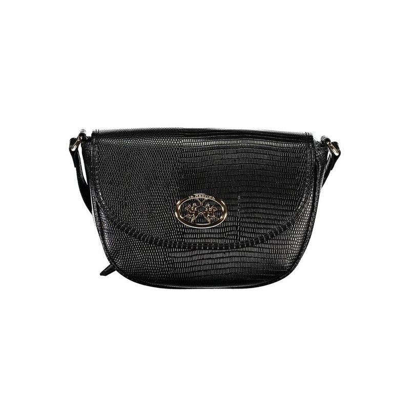 La Martina Black Polyethylene Handbag