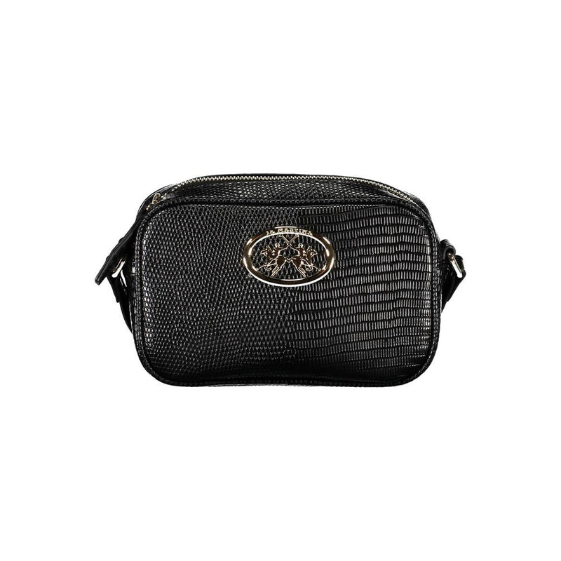 La Martina Black Polyethylene Handbag