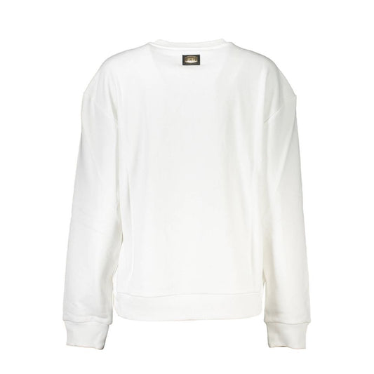 Cavalli Class Bianco Cotton Women Sweatshirt - ClickThatClicks 