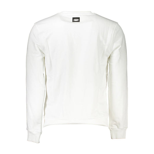 Cavalli Class Bianco Cotton Men Sweatshirt - ClickThatClicks 