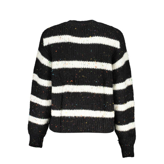 Desigual Black Acrylic Women Sweater Turtleneck - ClickThatClicks 