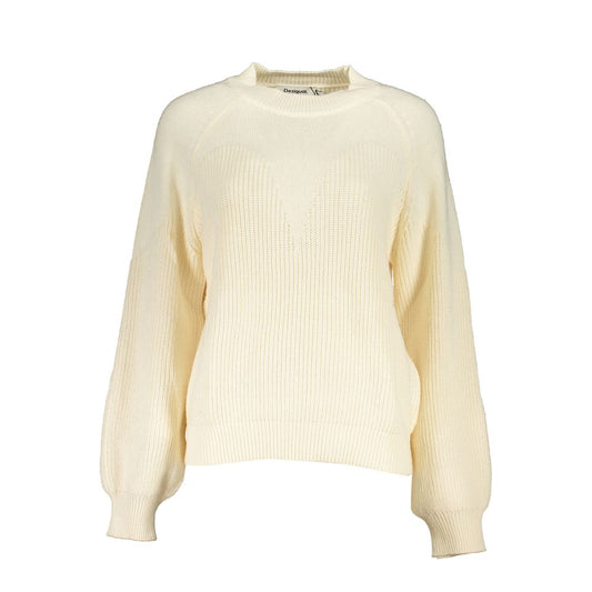 Desigual White Polyester Women's Sweater - ClickThatClicks 