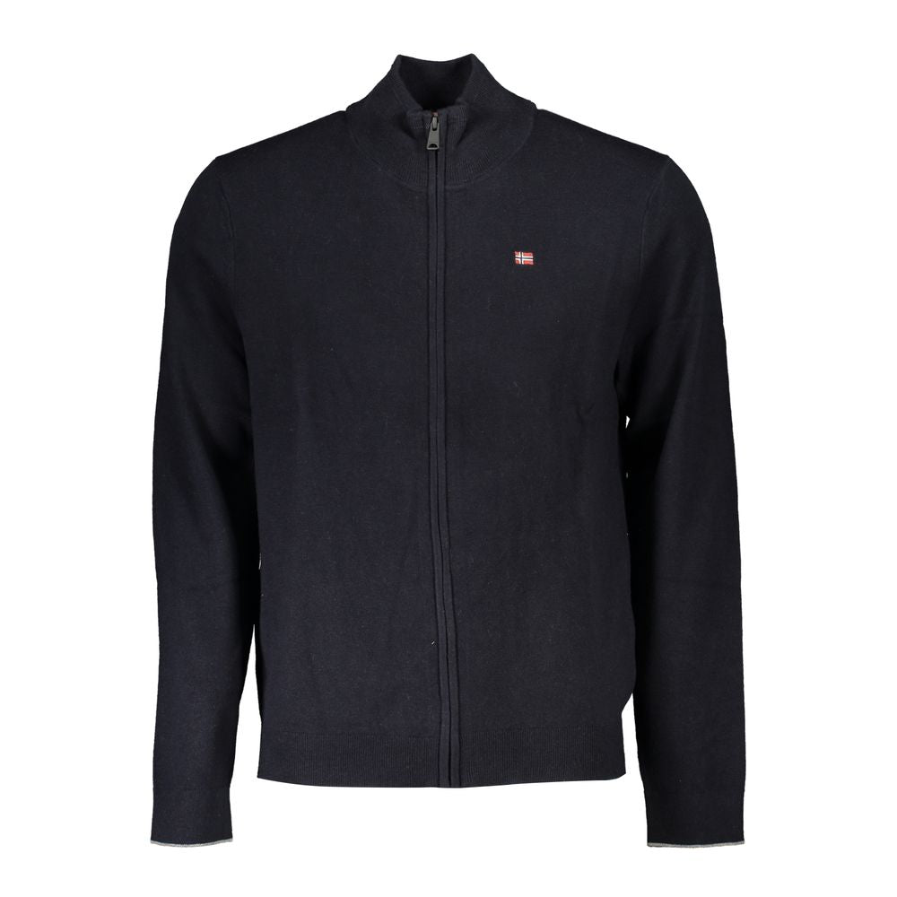 Napapijri Black Tessuto Men Cardigan - ClickThatClicks 