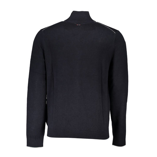 Napapijri Black Tessuto Men Cardigan - ClickThatClicks 