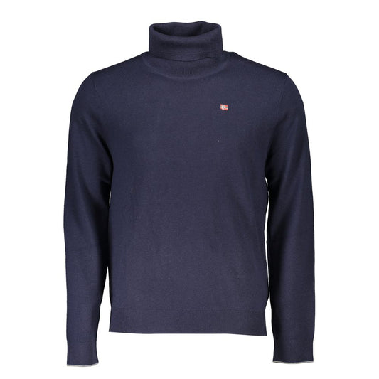 Napapijri Blue Tessuto Men Sweater - ClickThatClicks 