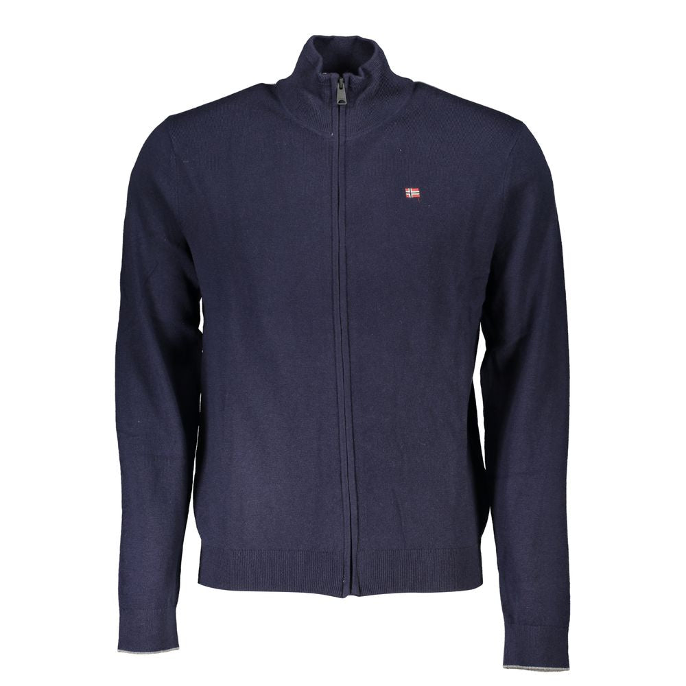 Napapijri Blue Tessuto Men's Cardigan - ClickThatClicks 