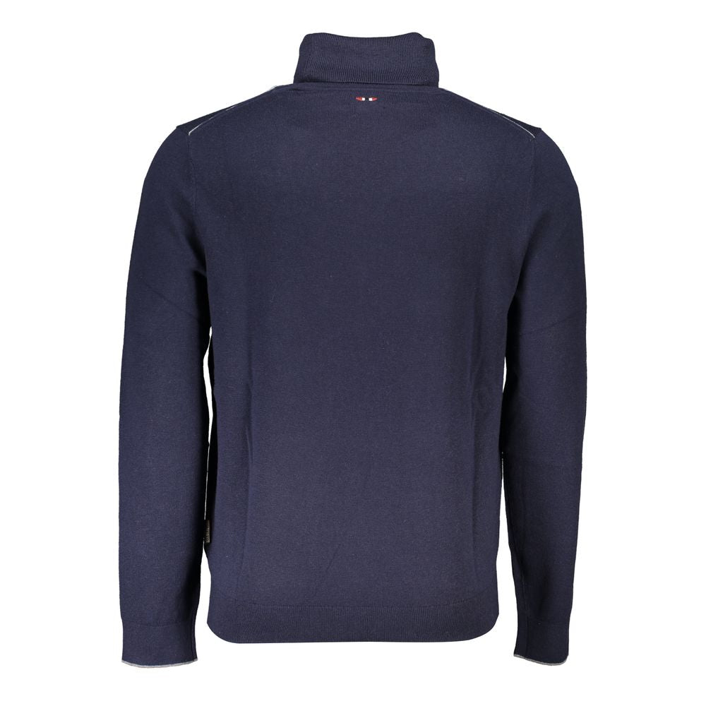 Napapijri Blue Tessuto Men Sweater - ClickThatClicks 