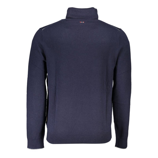 Napapijri Blue Tessuto Men Sweater - ClickThatClicks 