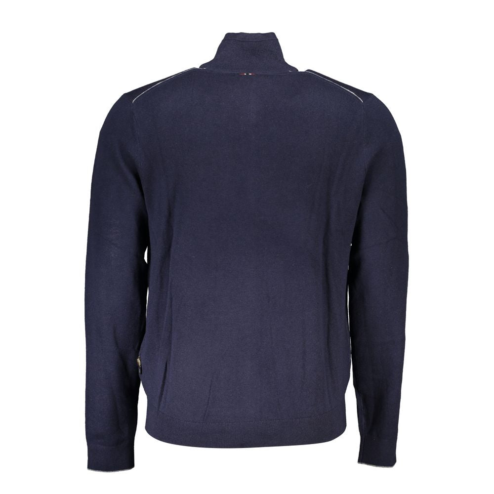 Napapijri Blue Tessuto Men's Cardigan - ClickThatClicks 