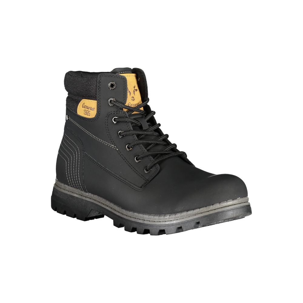 Carrera Nero Poliuretano Men Stivaletto - ClickThatClicks 