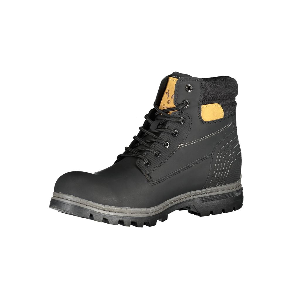 Carrera Nero Poliuretano Men Stivaletto - ClickThatClicks 