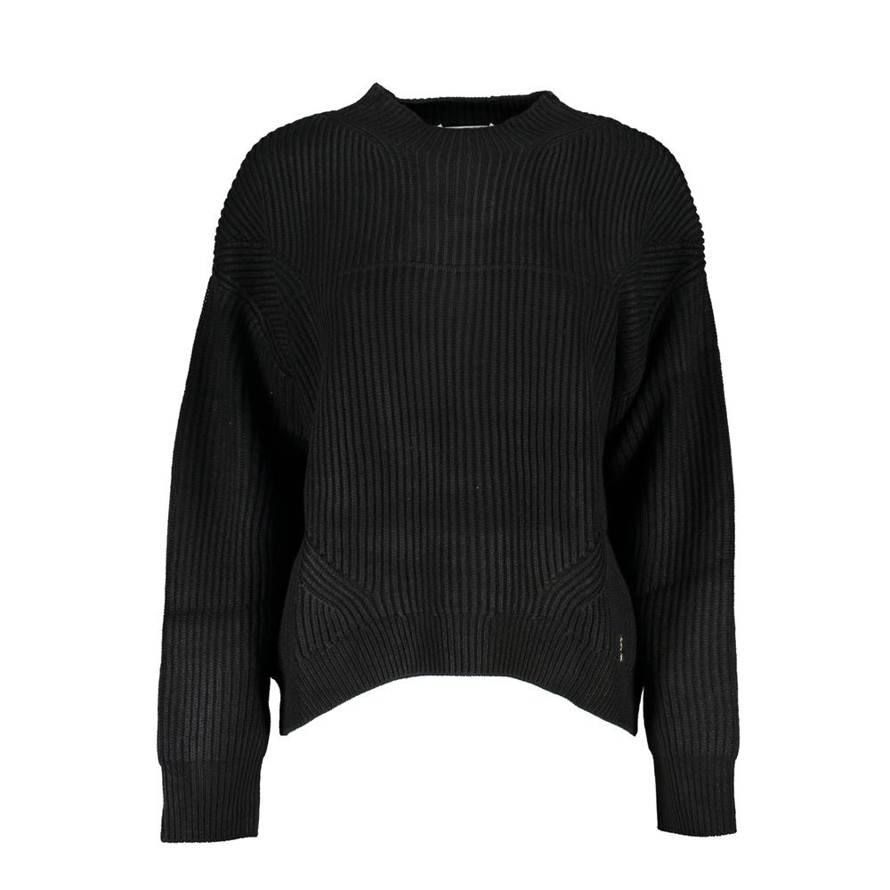 Patrizia Pepe Black Acrylic Women's Turtleneck Sweater - ClickThatClicks 