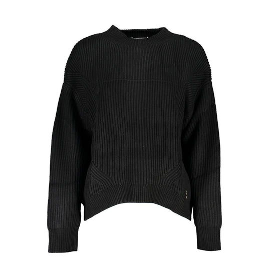 Patrizia Pepe Black Acrylic Women's Turtleneck Sweater - ClickThatClicks 