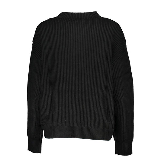 Patrizia Pepe Black Acrylic Women's Turtleneck Sweater - ClickThatClicks 