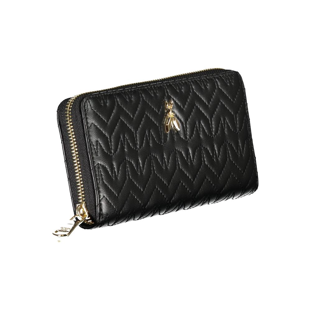 Patrizia Pepe Black Polyurethane Women Wallet - ClickThatClicks 