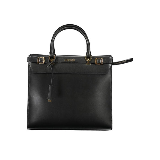 Guess Jeans Black Polyurethane Women Handbag - ClickThatClicks 