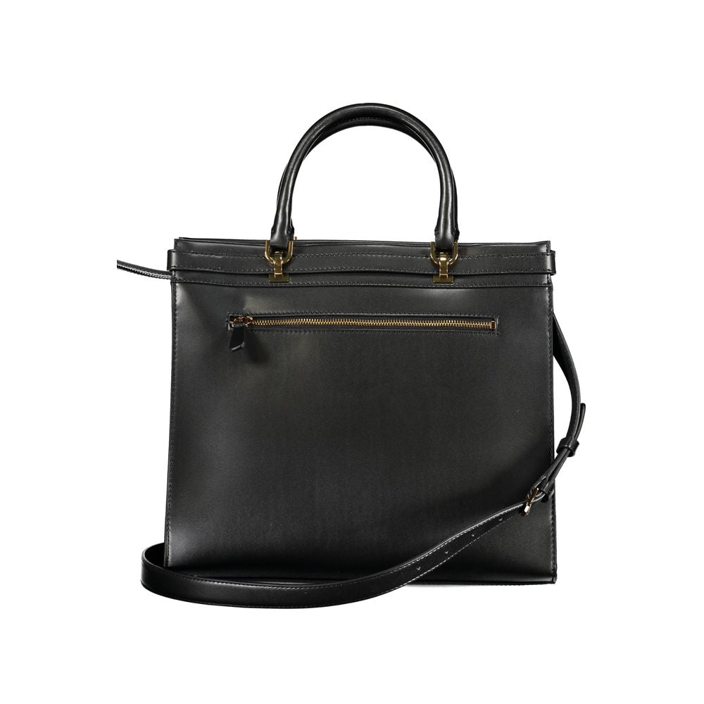 Guess Jeans Black Polyurethane Women Handbag - ClickThatClicks 