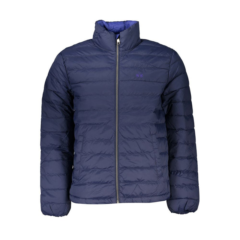 La Martina Blue Polyamide Men Jacket