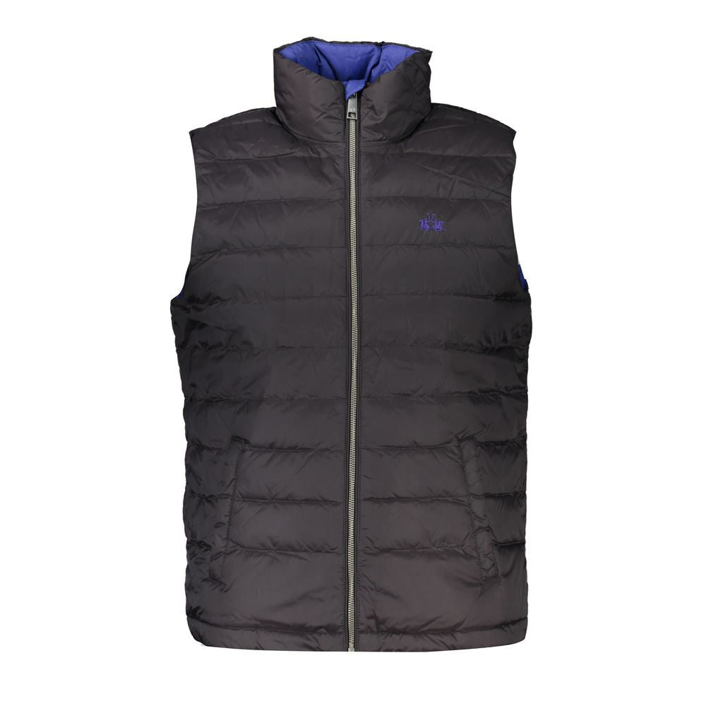 La Martina Black Polyamide Men's Jacket - ClickThatClicks 