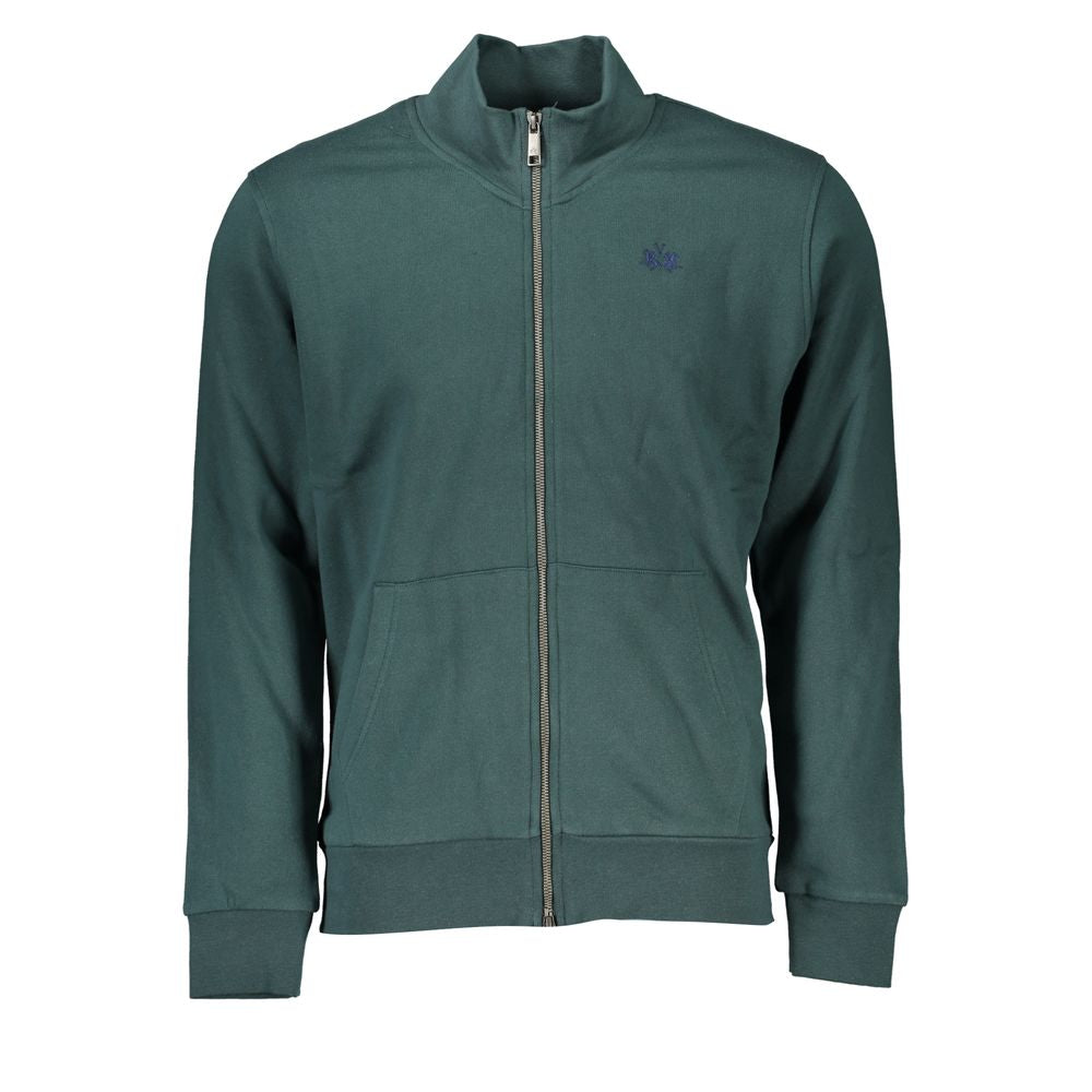 La Martina Verde Cotton Men Sweatshirt - ClickThatClicks 