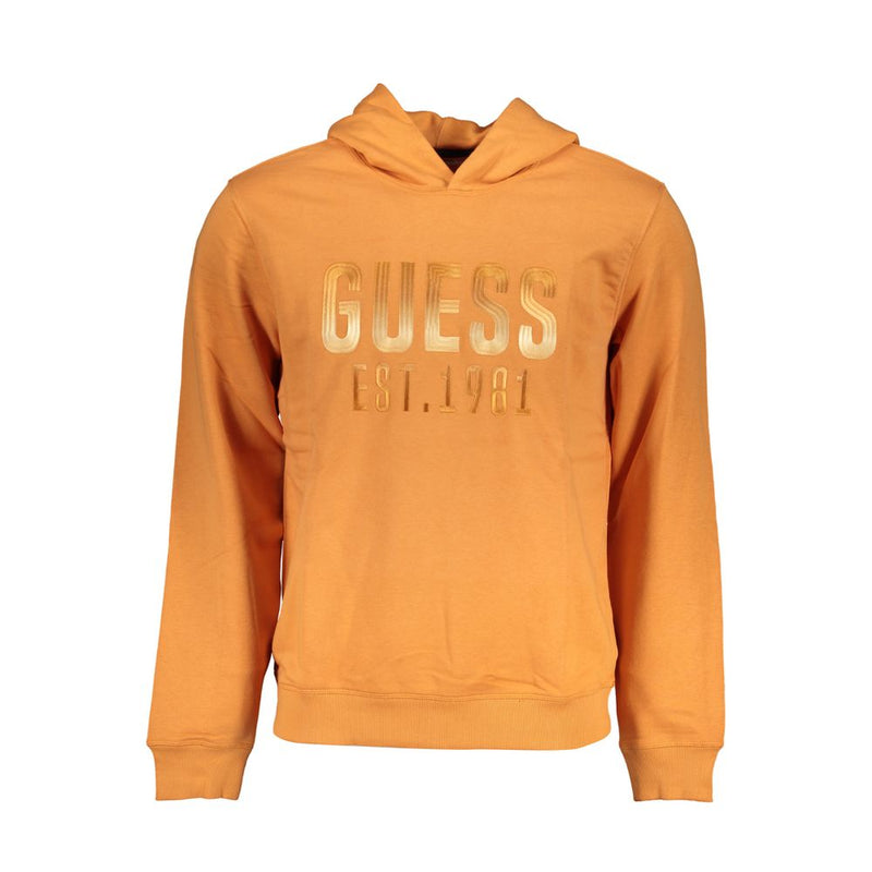 Guess Jeans Orange Cotton Men Sweater