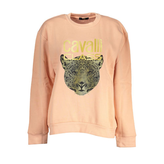 Cavalli Class Rosa Polyester Women Sweatshirt - ClickThatClicks 