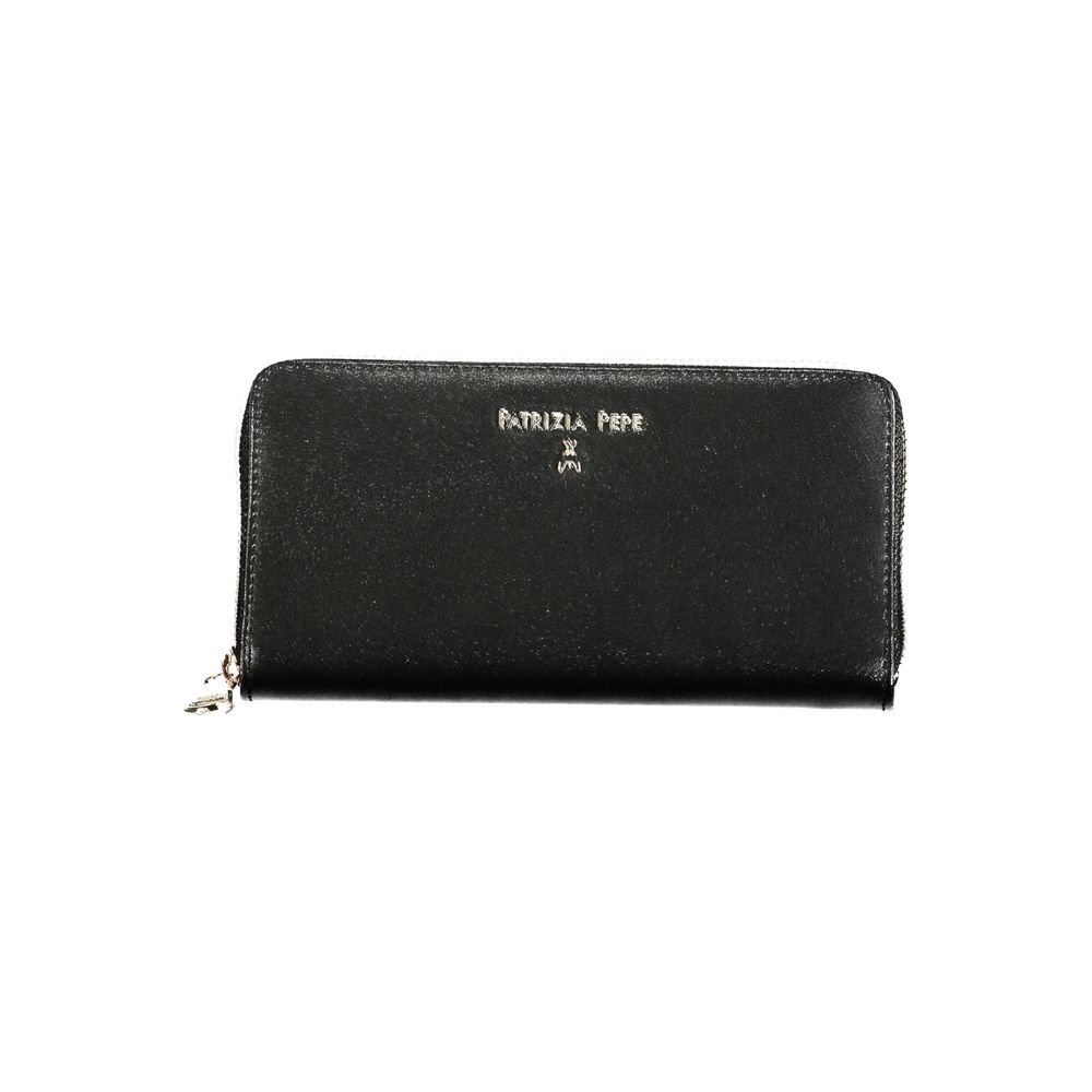 Patrizia Pepe Black Leather Women Wallet - ClickThatClicks 