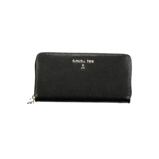 Patrizia Pepe Black Leather Women Wallet - ClickThatClicks 