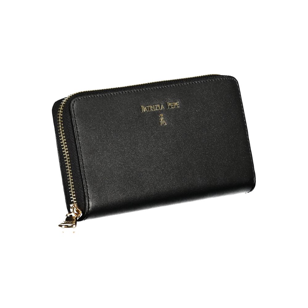 Patrizia Pepe Black Leather Women Wallet - ClickThatClicks 