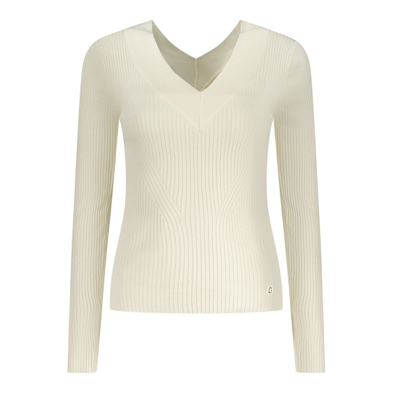 Guess Jeans White Viscose Sweater