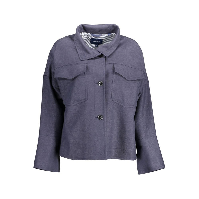 Gant Blue Cotton Jackets & Coat