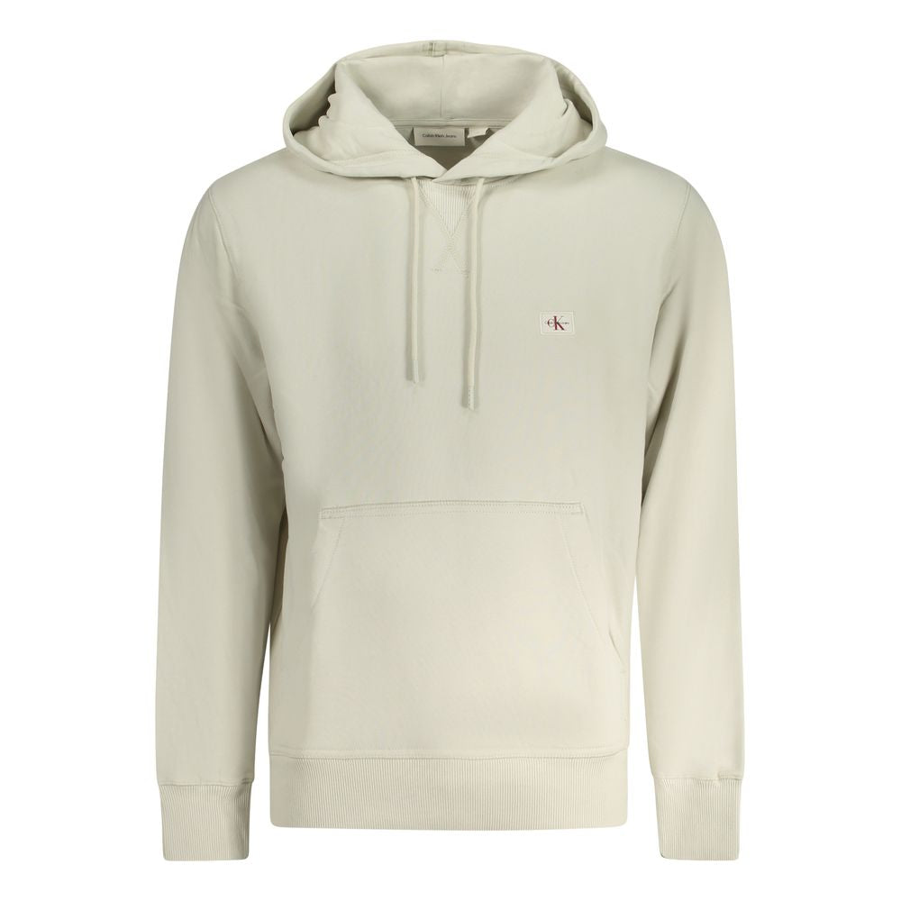 Calvin Klein Beige Cotton Men's Hoodie - ClickThatClicks 