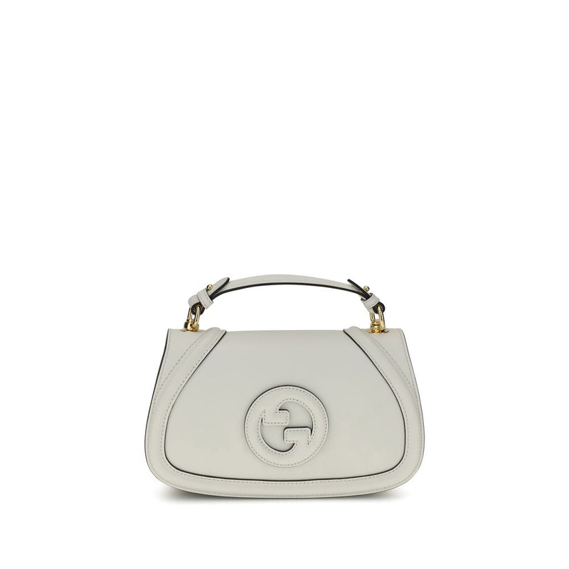 Gucci White Calf Leather Bos Taurus Handbag
