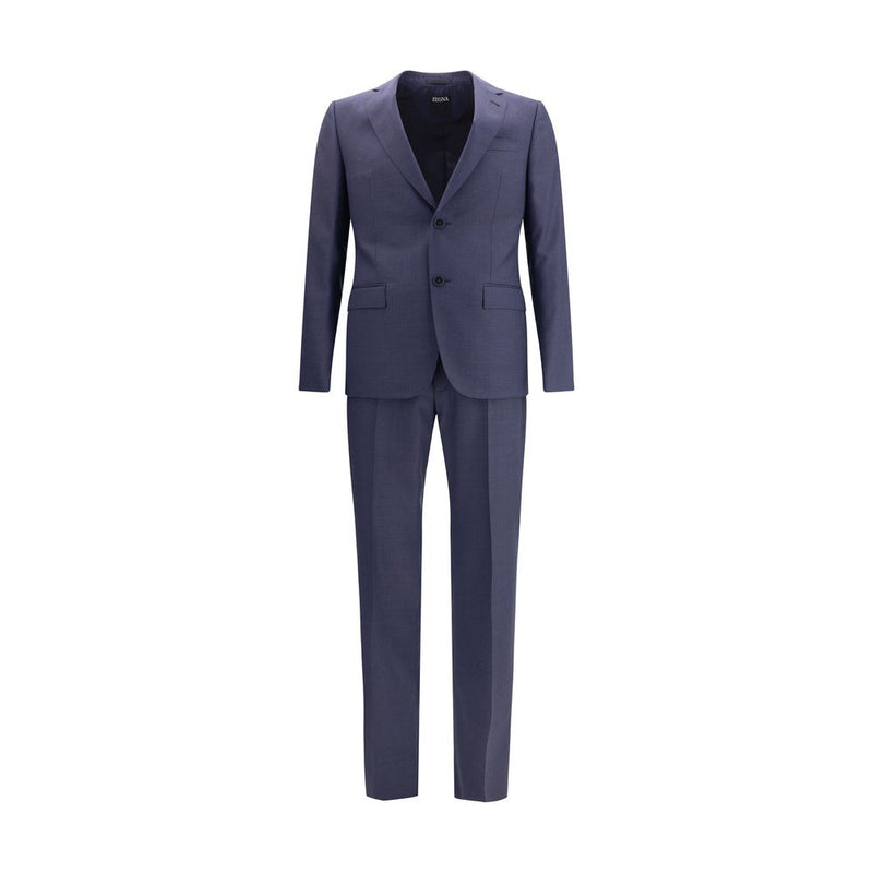 ZEGNA Blue Wool Two-Piece Suit