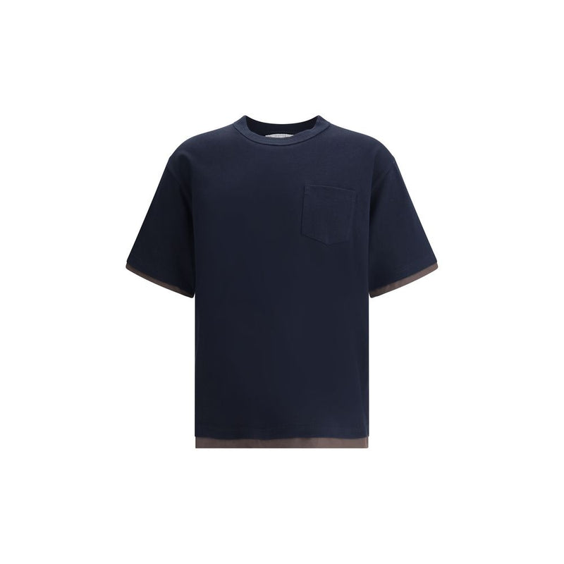 Sacai Black Cotton T-Shirt