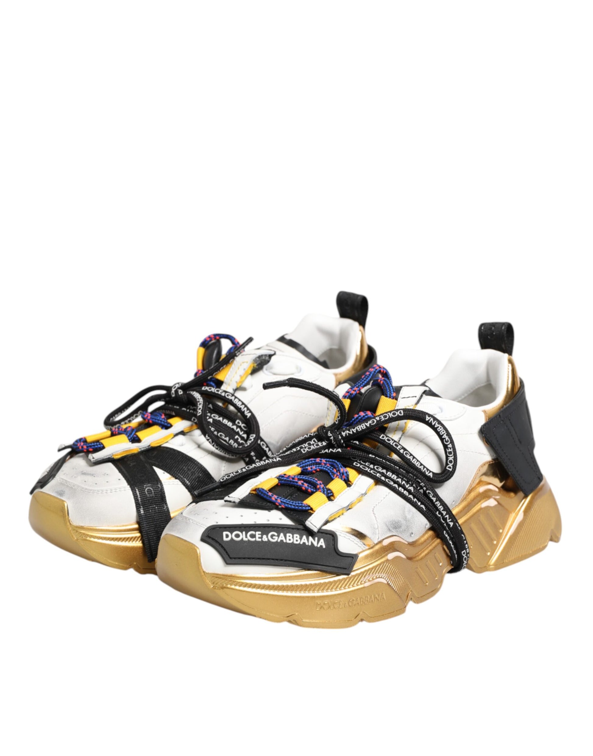 Dolce & Gabbana Multicolor Daymaster Low Top Sneakers Shoes - ClickThatClicks 