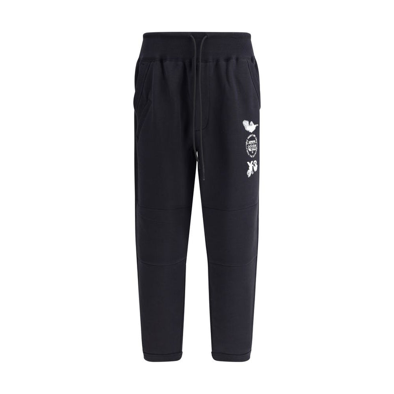 Y-3 Black Cotton Joggers (Workout Pants)