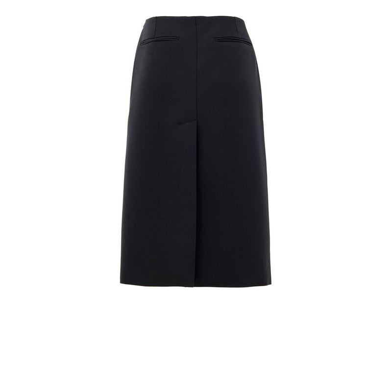 Gucci Black Wool Midi Skirt
