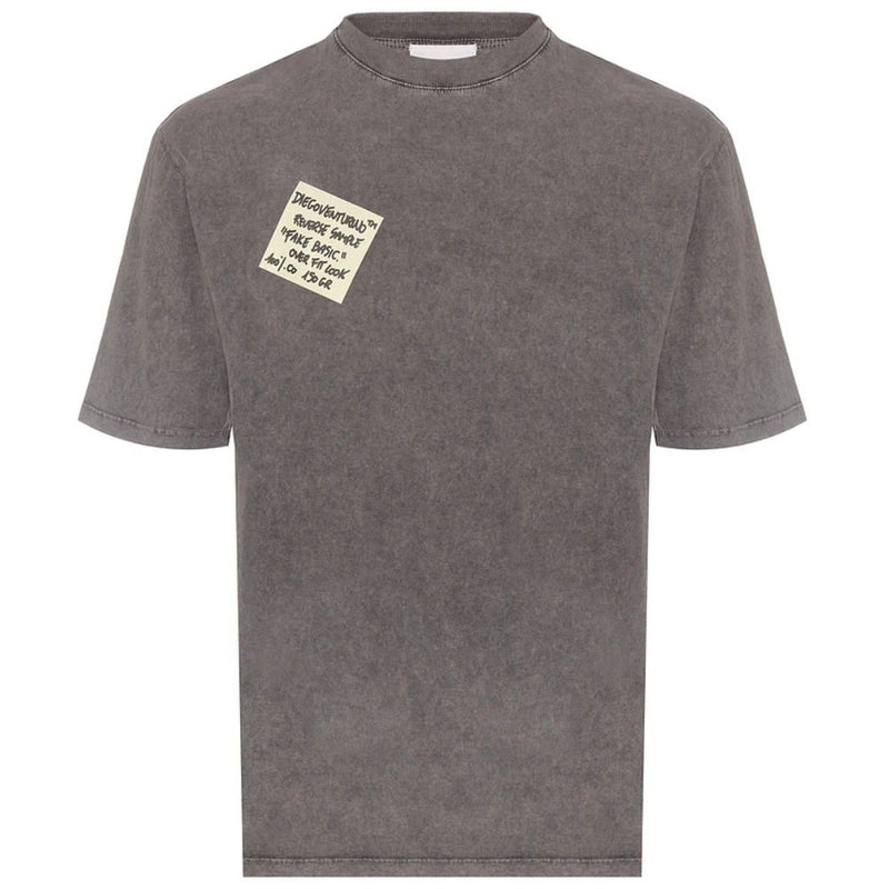 Diego Venturino Gray Cotton T-Shirt
