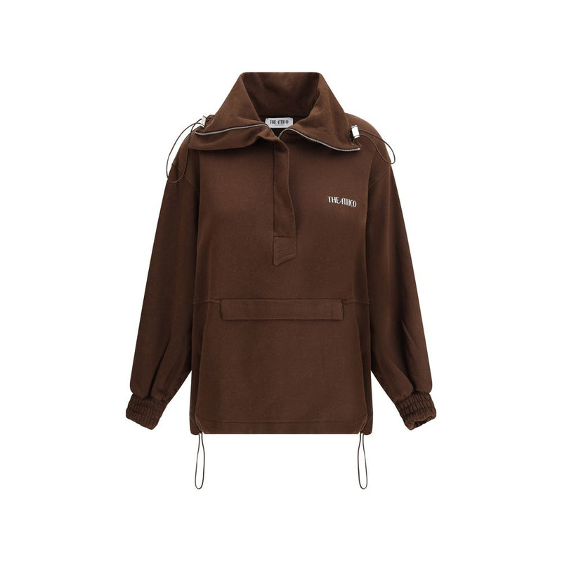 The Attico Brown Cotton Sweatshirt