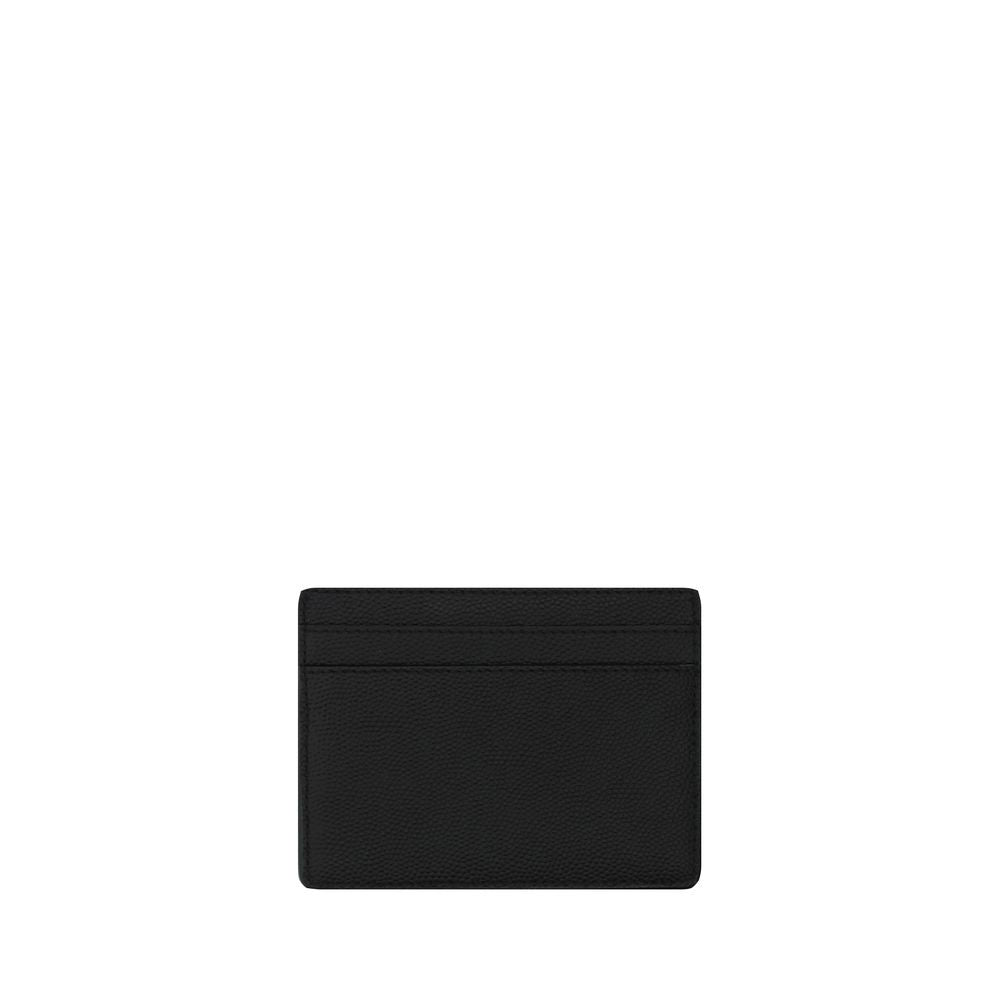 Saint Laurent Black Calf Leather Bos Taurus Wallet - ClickThatClicks 