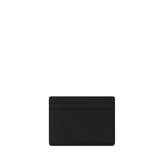 Saint Laurent Black Calf Leather Bos Taurus Wallet - ClickThatClicks 