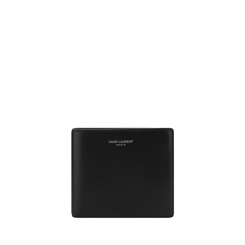 Saint Laurent Black Calf Leather Bos Taurus Wallet