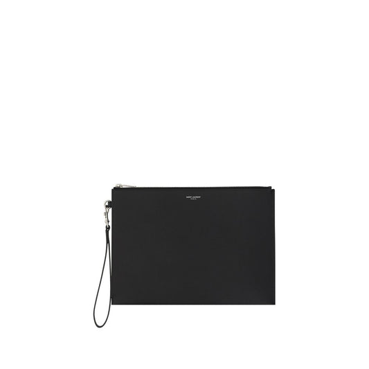 Saint Laurent Black Calf Leather Bos Taurus Other Accessories - ClickThatClicks 
